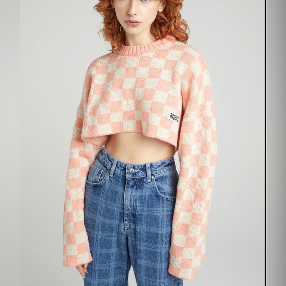 The Ragged Priest Wipeout Knitted cropped Jumper sweater